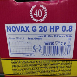 Pompa do oleju i emulsji NOVAX G 20 HP 0.8 km
