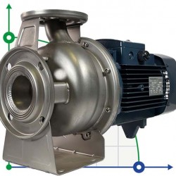 Pompa odśrodkowa do ścieków BZ 40-160/3, monoblok, stal nierdzewna