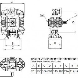 Pompa membranowa przeciwwybuchowa ATEX DiaPump DP 05 PP/T