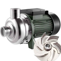 Pompa do pompowania kwasu chlebowego, soku, piwa, mleka TS200, 1,5 kW, AISI 304, 220V/50Hz, 2900 obr./min z otwartym wirnikiem